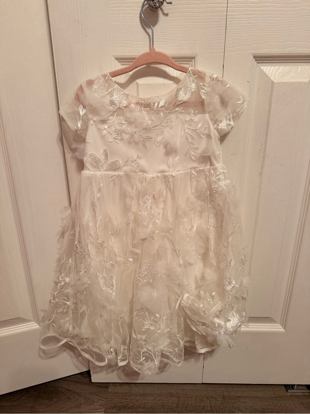 Marchesa Notte Mini kids girls white floral dress size 2